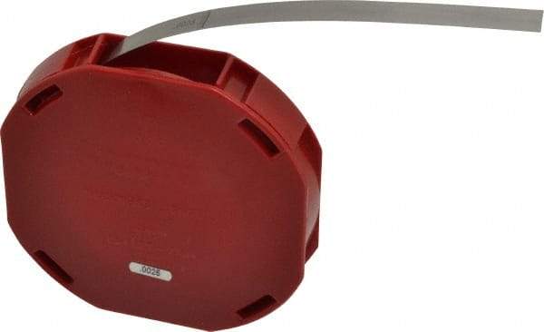 Starrett - 0.0025 Inch Thick x 7.62 m Long x 1/2 Inch Wide, Feeler Stock Roll - Tempered Steel - Exact Tool & Supply