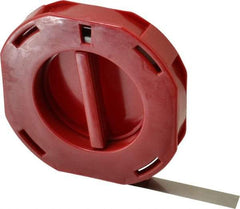 Starrett - 0.006 Inch Thick x 7.62 m Long x 1/2 Inch Wide, Feeler Stock Roll - Tempered Steel - Exact Tool & Supply