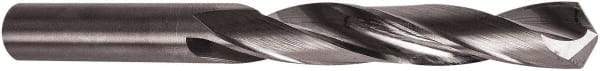 Precision Twist Drill - Letter M 118° Solid Carbide Jobber Drill - Bright Finish, Right Hand Cut, 3-3/4" OAL, Split Point - Exact Tool & Supply