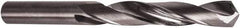 Precision Twist Drill - Letter F 118° Solid Carbide Jobber Drill - Bright Finish, Right Hand Cut, Spiral Flute, Straight Shank, 3-1/4" OAL, Faceted Point - Exact Tool & Supply