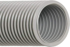 Hi-Tech Duravent - 2-1/2" ID, 16 Hg Vac Rating, 12 psi, EVA Vacuum & Duct Hose - 25' Long, Gray, 4-3/4" Bend Radius, -65 to 140°F - Exact Tool & Supply