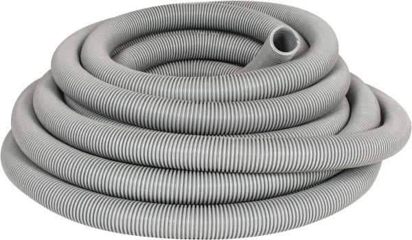 Hi-Tech Duravent - 1-1/2" ID, 18 Hg Vac Rating, 20 psi, EVA Vacuum & Duct Hose - 50' Long, Gray, 4" Bend Radius, -65 to 140°F - Exact Tool & Supply