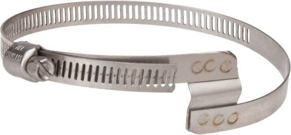 Hi-Tech Duravent - Stainless Steel Hose Clamp - 5/16" Wide x 0.02" Thick, 2" Hose, 1-1/4 to 2-5/8" Diam - Exact Tool & Supply
