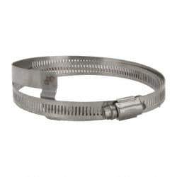 Hi-Tech Duravent - Stainless Steel Hose Clamp - 1/2" Wide x 0.02" Thick, 4-1/4" Hose, 2-3/4 to 4-5/8" Diam - Exact Tool & Supply