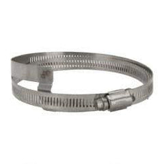 Hi-Tech Duravent - Stainless Steel Hose Clamp - 1/2" Wide x 0.02" Thick, 4-1/4" Hose, 2-3/4 to 4-5/8" Diam - Exact Tool & Supply