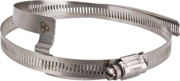 Hi-Tech Duravent - Stainless Steel Hose Clamp - 1/2" Wide x 0.02" Thick, 6-1/4" Hose, 5-1/4 to 6-5/8" Diam - Exact Tool & Supply