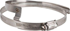 Hi-Tech Duravent - Stainless Steel Hose Clamp - 1/2" Wide x 0.02" Thick, 6-1/4" Hose, 5-1/4 to 6-5/8" Diam - Exact Tool & Supply