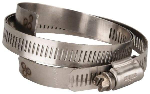 Hi-Tech Duravent - Stainless Steel Hose Clamp - 1/2" Wide x 0.02" Thick, 8-1/4" Hose, 7-1/4 to 8-5/8" Diam - Exact Tool & Supply