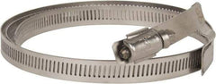 Hi-Tech Duravent - Stainless Steel Hose Clamp - 1/2" Wide x 0.02" Thick, 10" Hose, 9-1/4 to 10-5/8" Diam - Exact Tool & Supply