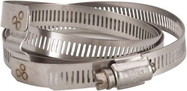Hi-Tech Duravent - Stainless Steel Hose Clamp - 1/2" Wide x 0.02" Thick, 12" Hose, 11-1/4 to 12-3/4" Diam - Exact Tool & Supply