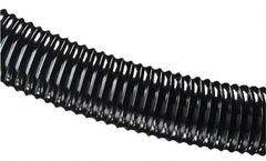 Hi-Tech Duravent - 14" ID, 2.2 Hg Vac Rating, 6 psi, Polyurethane Vacuum & Duct Hose - 25' Long, Black, 11" Bend Radius, -60 to 180°F - Exact Tool & Supply
