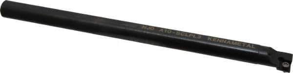 Kennametal - 19.56mm Min Bore Diam, 254mm OAL, 5/8" Shank Diam, A-SCLP Indexable Boring Bar - CP.. Insert, Screw Holding Method - Exact Tool & Supply