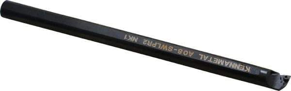 Kennametal - 15.24mm Min Bore Diam, 203.2mm OAL, 1/2" Shank Diam, A-SWLP Indexable Boring Bar - WP.. Insert, Screw Holding Method - Exact Tool & Supply