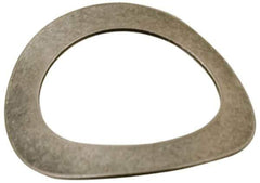 Made in USA - #0 Screw, 0.067" ID x 0.175" OD, Grade 300 Stainless Steel Single Wave Washer - 0.01" Thick, 0.04" Overall Height, 0.003" Deflection, 6.17 Lb at Deflection - Exact Tool & Supply