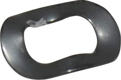 Made in USA - #10 Screw, 0.221" ID x 0.375" OD, Grade 1074-1095 Spring Steel Triple Wave Washer - 0.012" Thick, 0.047" Overall Height, 0.005" Deflection - Exact Tool & Supply