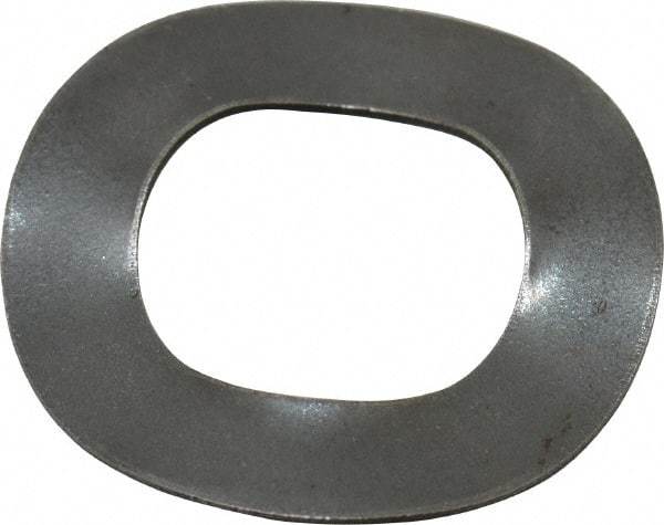 Made in USA - 7/16" Screw, 0.474" ID x 0.815" OD, Grade 1074-1095 Spring Steel Triple Wave Washer - 0.02" Thick, 0.07" Overall Height, 0.014" Deflection, 88.22 Lb at Deflection - Exact Tool & Supply