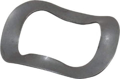 Made in USA - 1/2" Screw, 0.53" ID x 0.78" OD, Grade 1074-1095 Spring Steel Triple Wave Washer - 0.012" Thick, 0.125" Overall Height, 0.025" Deflection, 19.47 Lb at Deflection - Exact Tool & Supply