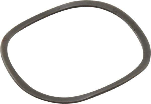 Made in USA - 1" Screw, 1.098" ID x 1.224" OD, Grade 1074-1095 Spring Steel Triple Wave Washer - 0.025" Thick, 0.107" Overall Height, 0.037" Deflection, 29.09 Lb at Deflection - Exact Tool & Supply