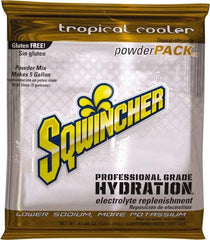 Sqwincher - 47.66 oz Pack Tropical Cooler Activity Drink - Powdered, Yields 5 Gal - Exact Tool & Supply