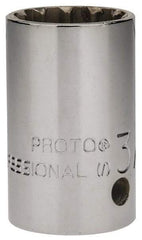 Proto - 1/2" Drive, 3/4" Socket, Spline Socket - 12 Points, 1-9/16" OAL - Exact Tool & Supply