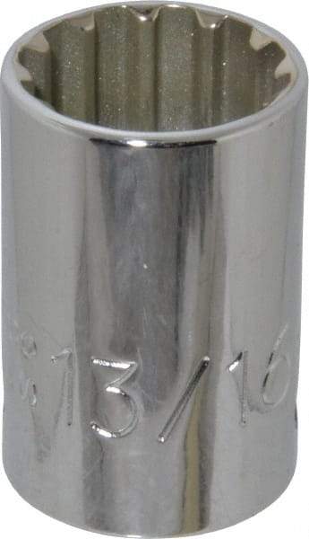 Proto - 1/2" Drive, 13/16" Socket, Spline Socket - 12 Points, 1-9/16" OAL - Exact Tool & Supply