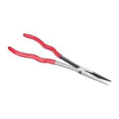 Blackhawk by Proto - 11-1/2" OAL, 2-1/16" Jaw Length x 23/32" Jaw Width, Long Nose Pliers - Serrated Jaw, Standard Head, Plastic Cushion Handles - Exact Tool & Supply