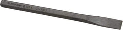 Blackhawk by Proto - 5-1/4" OAL x 3/8" Blade Width Cold Chisel - 3/8" Tip, 5/16" Stock, Alloy Steel Handle - Exact Tool & Supply