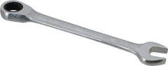 Blackhawk by Proto - 7/16" 12 Point Combination Wrench - 15° Head Angle, 5-39/64" OAL, Steel, Chrome Finish - Exact Tool & Supply