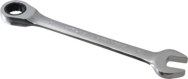 Blackhawk by Proto - 14mm 12 Point Combination Wrench - 15° Head Angle, 7-3/32" OAL, Steel, Chrome Finish - Exact Tool & Supply
