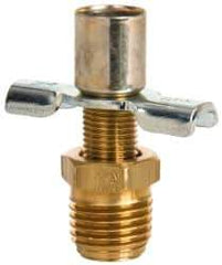 Eaton - Steel External Seat Drain Cock & Shutoff Valve - 1/4 Thread, 150 Max psi - Exact Tool & Supply