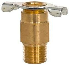 Eaton - Steel Internal Seat Drain Cock & Shutoff Valve - 1/4 Thread, 150 Max psi - Exact Tool & Supply