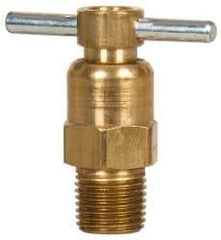 Eaton - Steel Internal Seat Drain Cock & Shutoff Valve - 1/8 Thread, 150 Max psi - Exact Tool & Supply