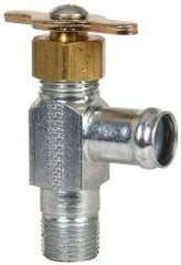 Eaton - 5/8" Pipe, Steel Hose to Pipe Drain Cock & Shutoff Valve - 3/8 Thread, 150 Max psi - Exact Tool & Supply