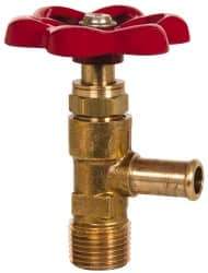 Eaton - 3/8" Pipe, Steel Shutoff Drain Cock & Shutoff Valve - 3/8 Thread, 150 Max psi - Exact Tool & Supply
