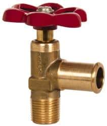 Eaton - 5/8" Pipe, Steel Shutoff Drain Cock & Shutoff Valve - 3/8 Thread, 150 Max psi - Exact Tool & Supply