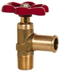 Eaton - 5/8" Pipe, Steel Shutoff Drain Cock & Shutoff Valve - 3/8 Thread, 150 Max psi - Exact Tool & Supply