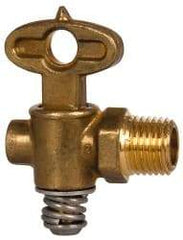 Eaton - Steel Drain Cock & Shutoff Valve - 1/4 Thread, 30 Max psi - Exact Tool & Supply