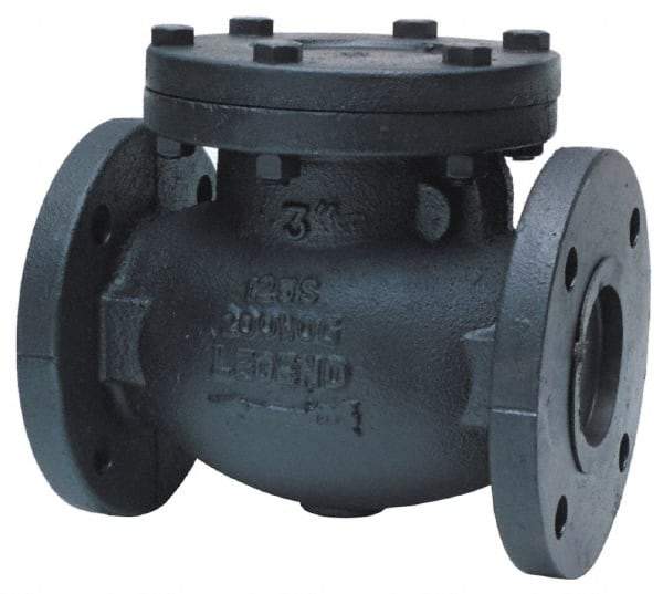 Legend Valve - 2" Cast Iron Check Valve - Inline, Flanged - Exact Tool & Supply