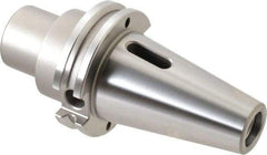 Accupro - CAT40 Outside Taper, 2MT Inside Taper, CAT to Morse Taper Adapter - 2.36" Projection, 1.26" Nose Diam, Through Coolant - Exact Tool & Supply