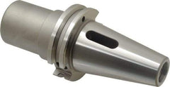 Accupro - CAT40 Outside Taper, 3MT Inside Taper, CAT to Morse Taper Adapter - 2.95" Projection, 1.57" Nose Diam, Through Coolant - Exact Tool & Supply