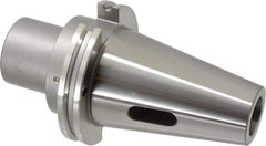 Accupro - CAT50 Outside Taper, 4MT Inside Taper, CAT to Morse Taper Adapter - 2.95" Projection, 2" Nose Diam, Through Coolant - Exact Tool & Supply