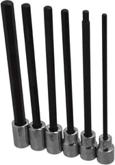 Proto - 6 Piece 3/8" Drive Metric Hex Bit Socket Set - 4 to 10mm Hex - Exact Tool & Supply