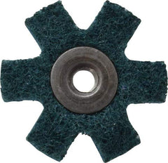3M - 1-1/2" Diam Nonwoven Sanding Star - Very Fine Grade, Eyelet, 24,000 RPM - Exact Tool & Supply