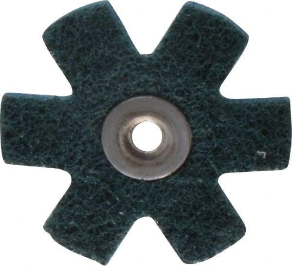 3M - 2" Diam Nonwoven Sanding Star - Very Fine Grade, Eyelet, 24,000 RPM - Exact Tool & Supply