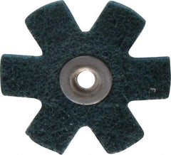 3M - 2" Diam Nonwoven Sanding Star - Very Fine Grade, Eyelet, 24,000 RPM - Exact Tool & Supply