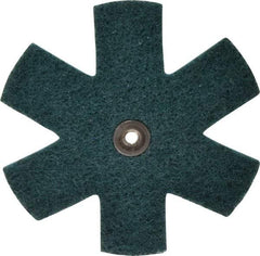 3M - 4-1/2" Diam Nonwoven Sanding Star - Very Fine Grade, Eyelet, 18,000 RPM - Exact Tool & Supply