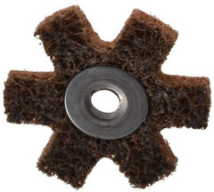 3M - 1-1/2" Diam Nonwoven Sanding Star - Coarse Grade, Eyelet, 24,000 RPM - Exact Tool & Supply