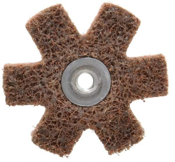 3M - 2" Diam Nonwoven Sanding Star - Coarse Grade, Eyelet, 24,000 RPM - Exact Tool & Supply