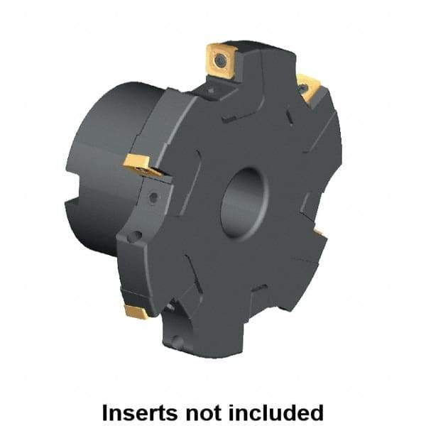 Kennametal - Shell Mount Connection, 0.359" Cutting Width, 1.2563" Depth of Cut, 125mm Cutter Diam, 1.2598" Hole Diam, 8 Tooth Indexable Slotting Cutter - KSSM Toolholder, SP.T 10T3.. Insert, Left Hand Cutting Direction - Exact Tool & Supply