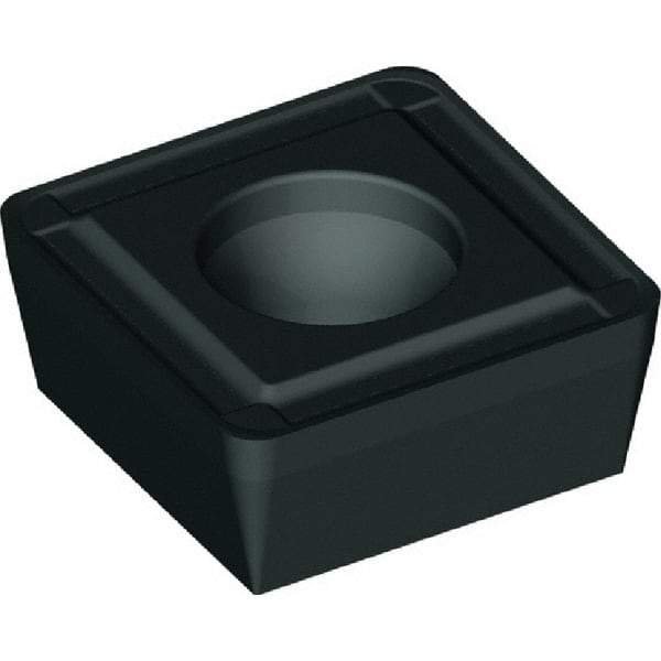 Kennametal - SPPX120408 RHP Grade KCU40 Carbide Indexable Drill Insert - TiN/TiAlN Finish, Square, 1/2" Inscribed Circle - Exact Tool & Supply